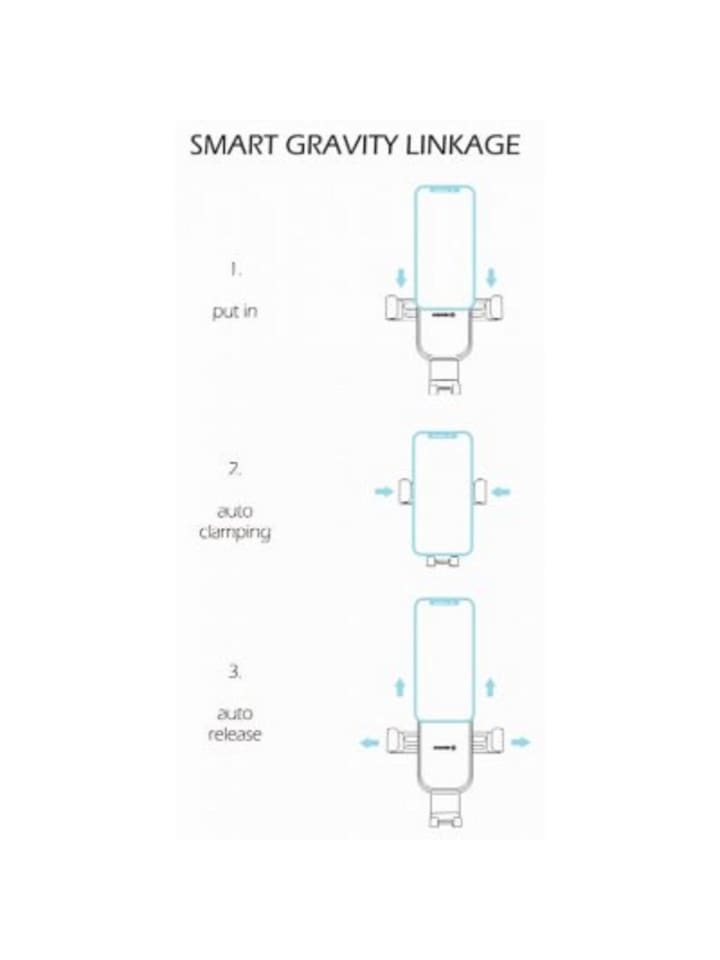 Swissten Metal Age Gravity 360 Auto Handyhalterung Universell für Smartphones in schwarz günstig kaufen 20 cm