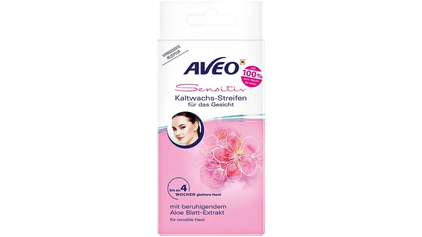 AVEO Kaltwachs-Streifen für das Gesicht mit Aloe Blatt-Extrakt