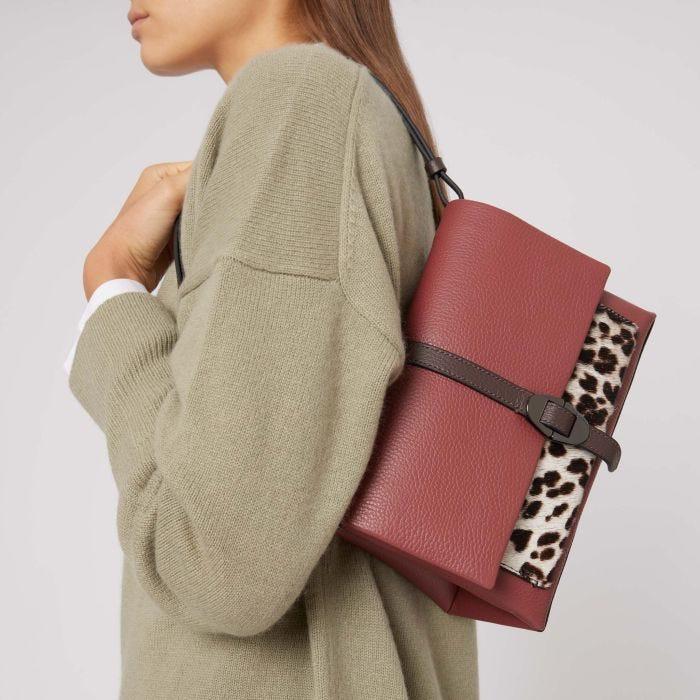 Coccinelle Dorian Multimaterial Pony Animalier Medium