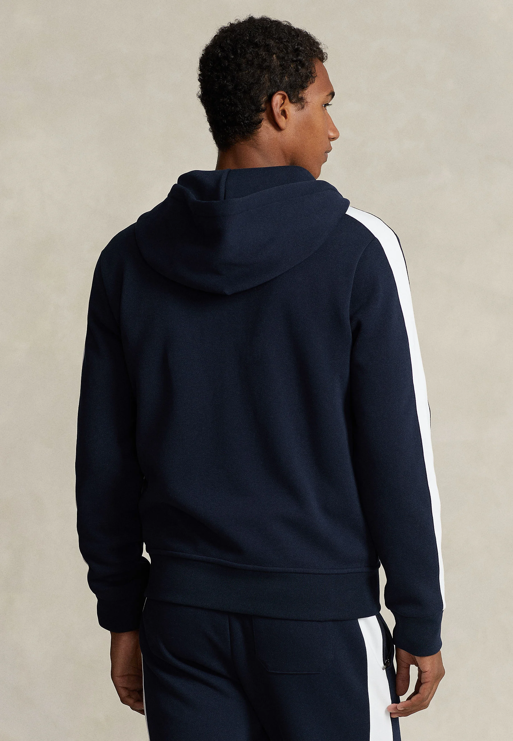 Sudadera con capucha y cremallera completa de malla de punto doble de Polo Ralph Lauren - Sudadera con cremallera