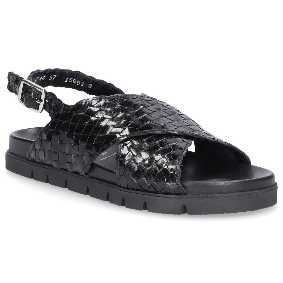 Pons Quintana - Sandalen CAIMAN Kalbsleder - schwarz
