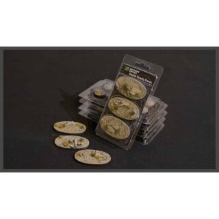 Arid Steppe Bases, Oval 75mm Battle Ready (3)