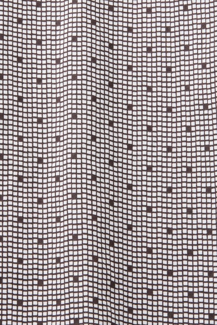 Gemustertes Button-Down-Hemd, 100 % Baumwolle