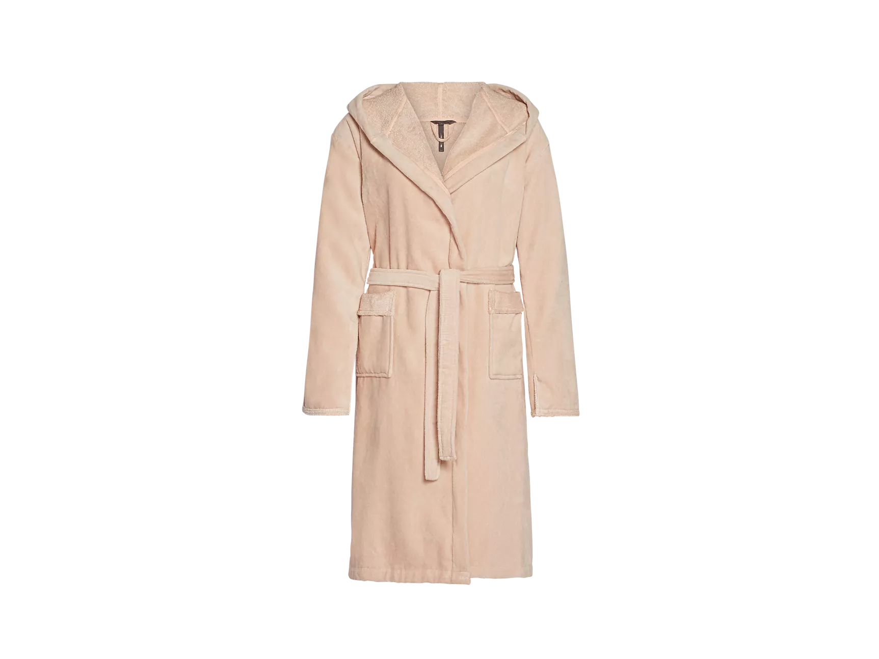 Peignoir en coton ultra doux pour femme, taille S, rose pâle