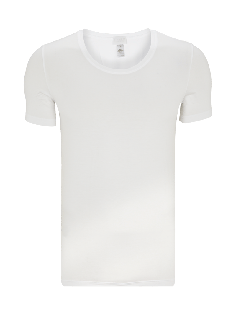 T-Shirt mit Rundhalsausschnitt in weiß