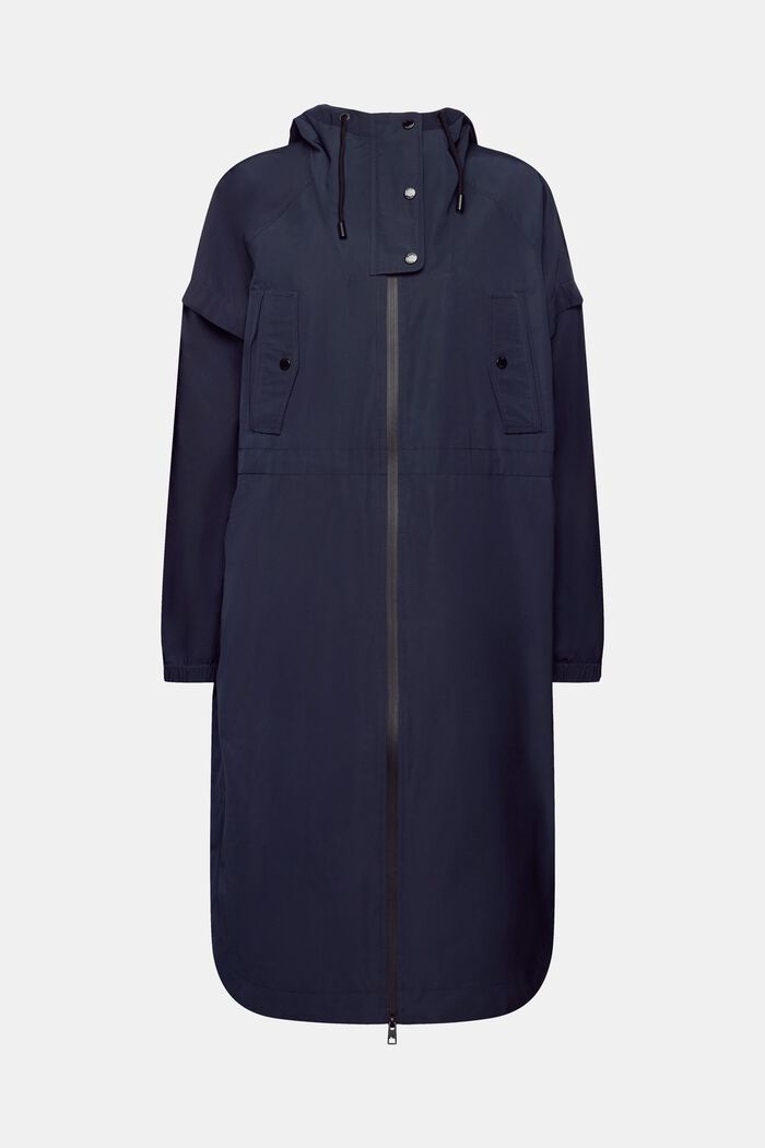 Long-Parka mit Tunnelzugkapuze