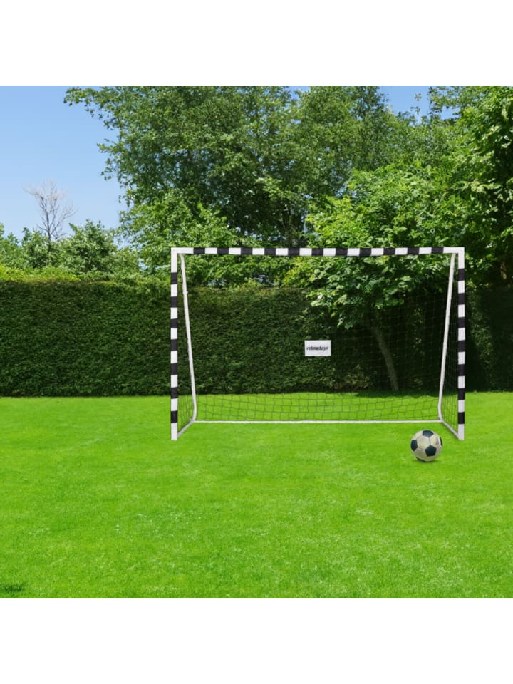 relaxdays Fußballtor in Weiß/ Schwarz - (B)300 x (H)200 x (T)90 cm günstig kaufen onesize