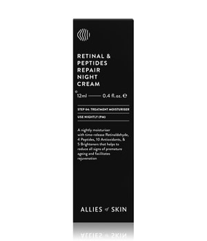 ALLIES OF SKIN Retinal & Peptides Repair Night Cream Gesichtscreme 12 ml