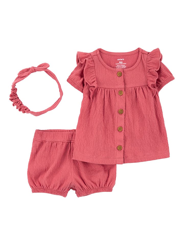 carter's 3tlg. Outfit in Pink günstig kaufen