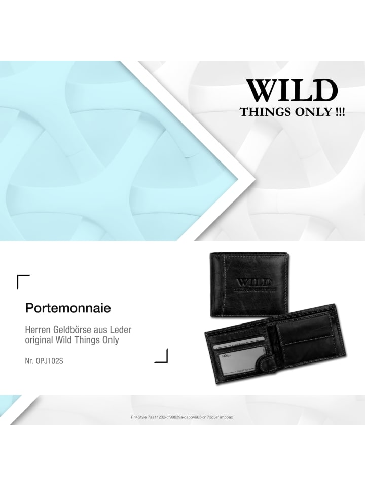 Wild Things Only Portemonnaie Leder ca. 10,5cm breit ca. 8,5cm hoch günstig kaufen onesize