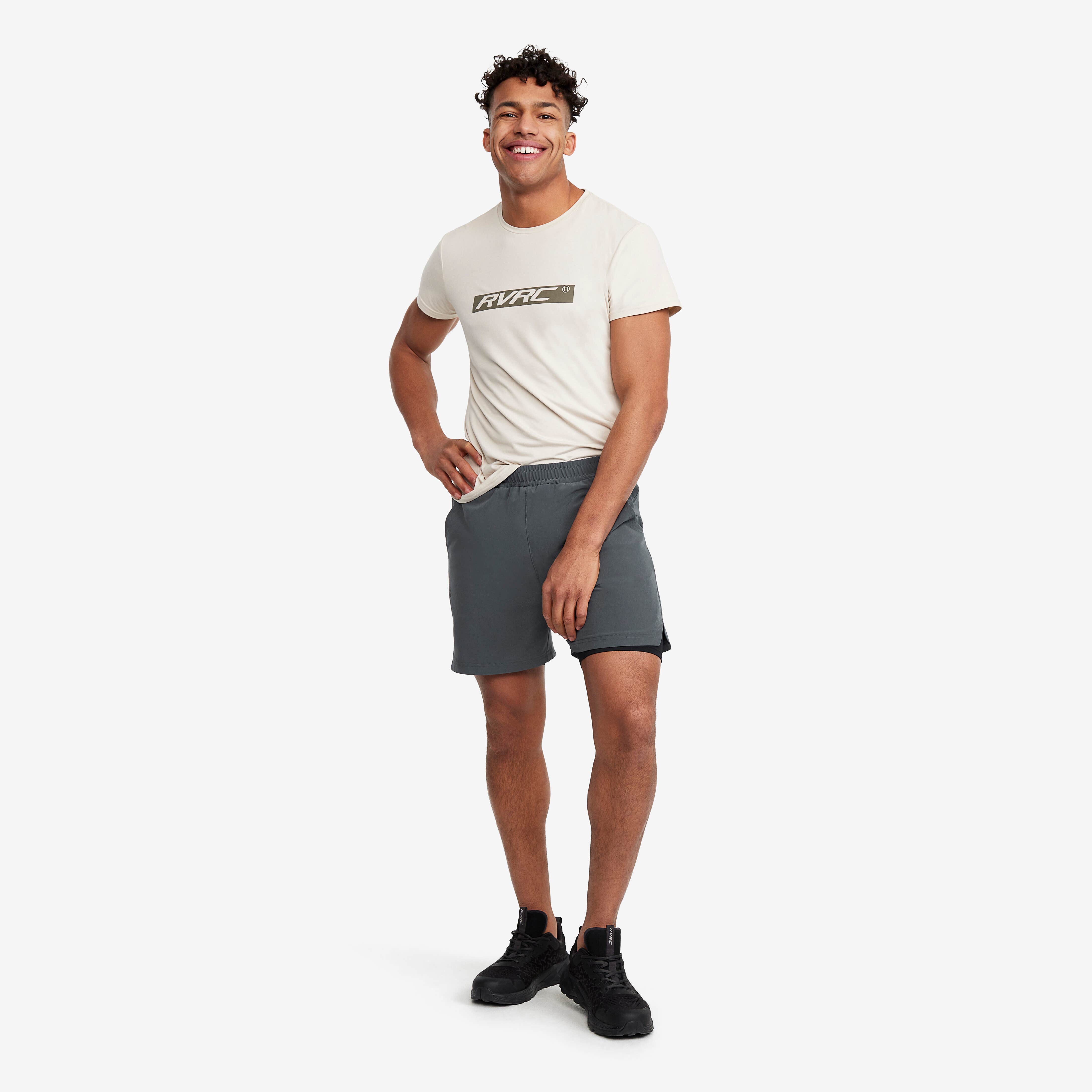 2-in-1 Shorts Homme Turbulence Blue