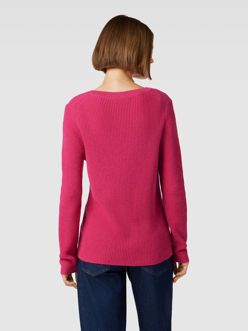 Pullover mit Rundhalsausschnitt Modell 'Liz' in pink