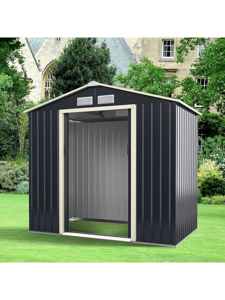 COSTWAY Gerätehaus 213x127x195 cm in Grau günstig kaufen onesize