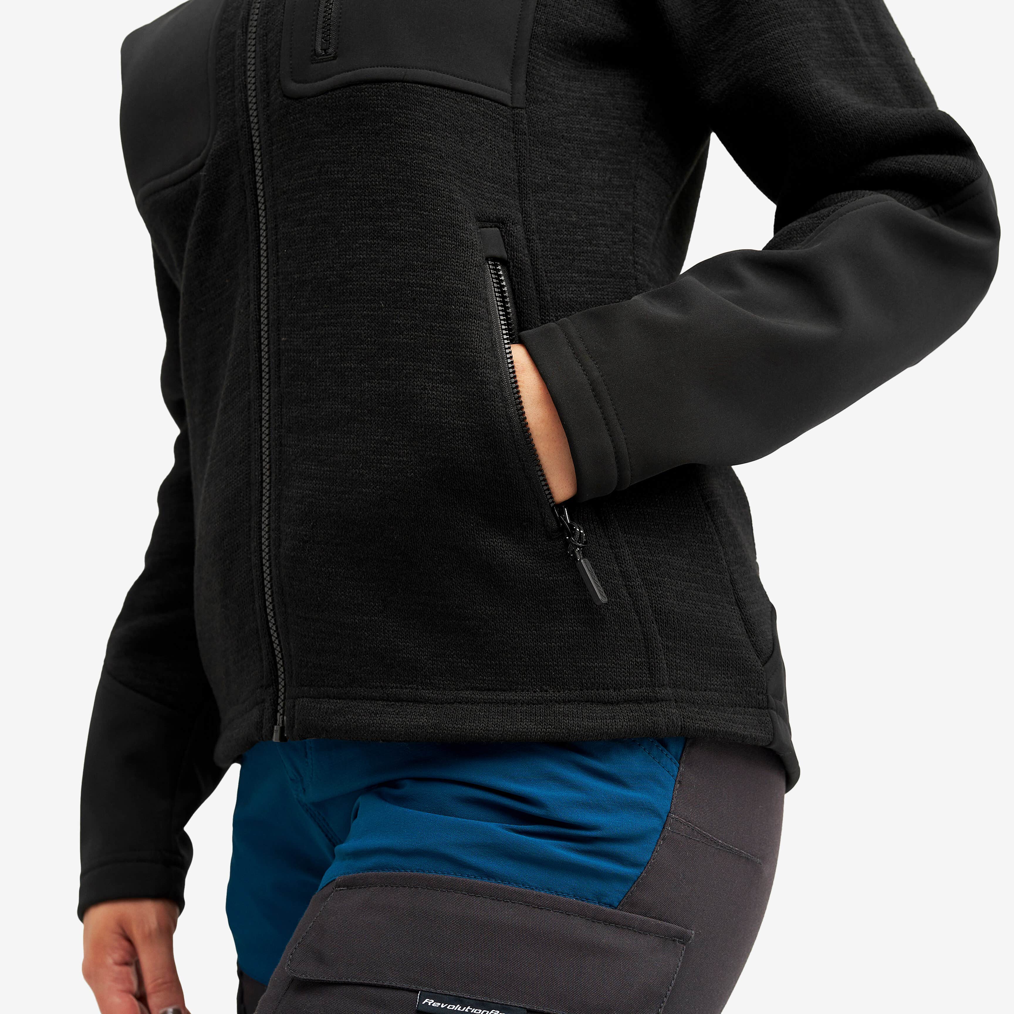 Wander Pro Wool Hoodie Femme Charcoal Black