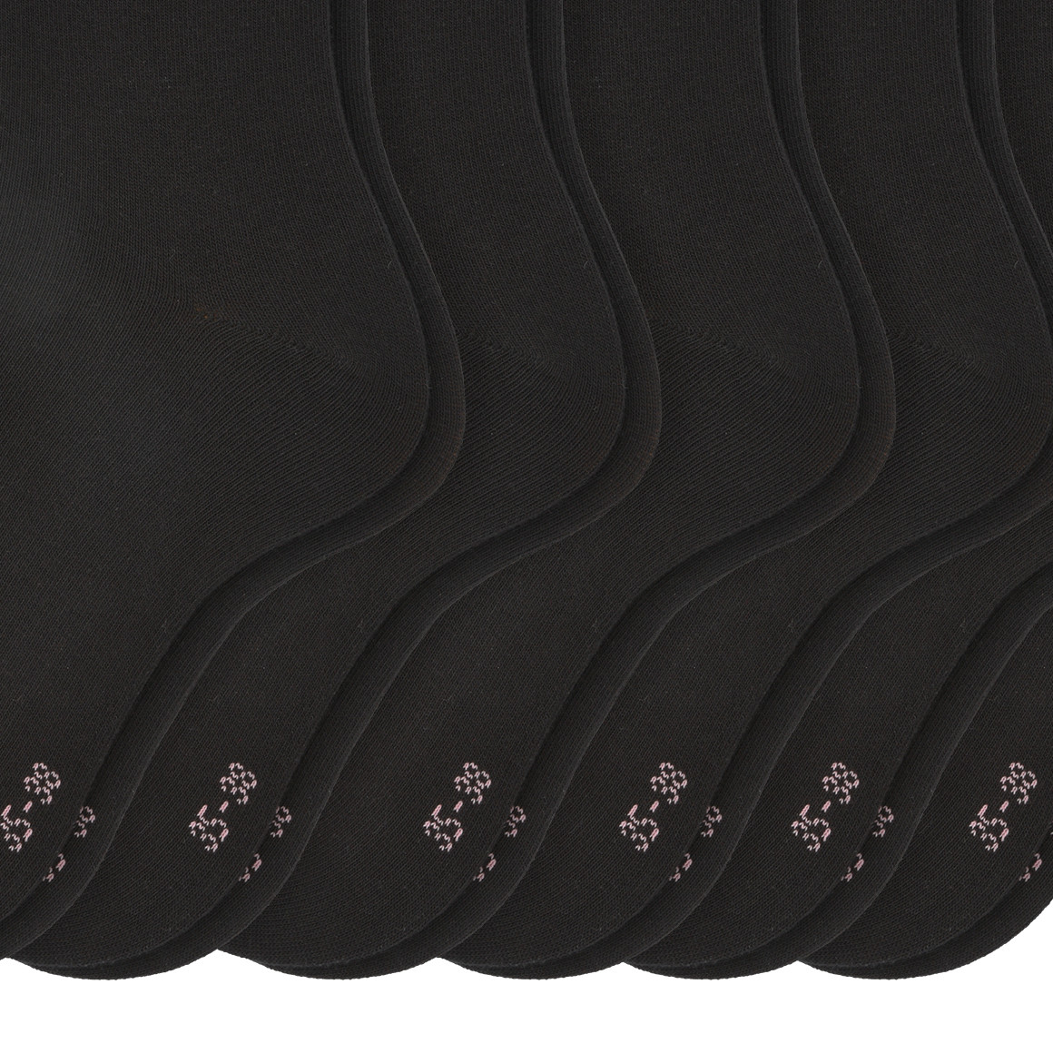 6 Paar Damen Socken unifarben