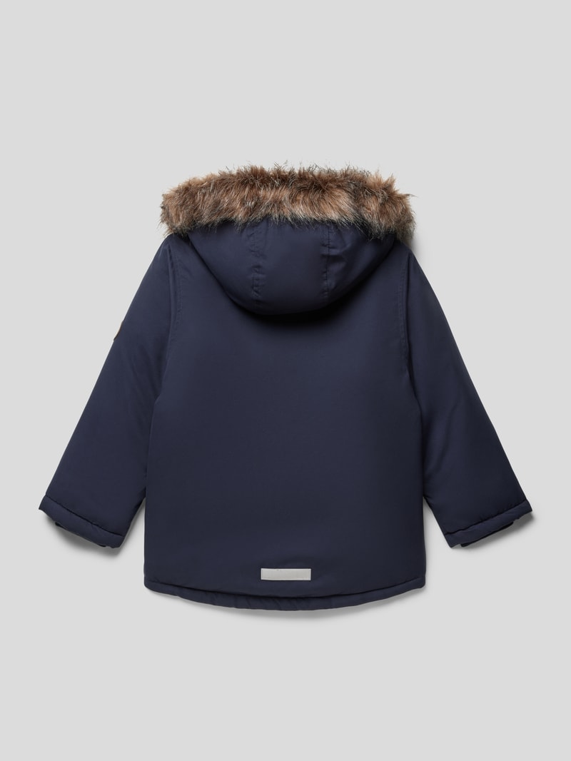 Parka mit abnehmbarer Kapuze Modell 'MARLIN' in blau
