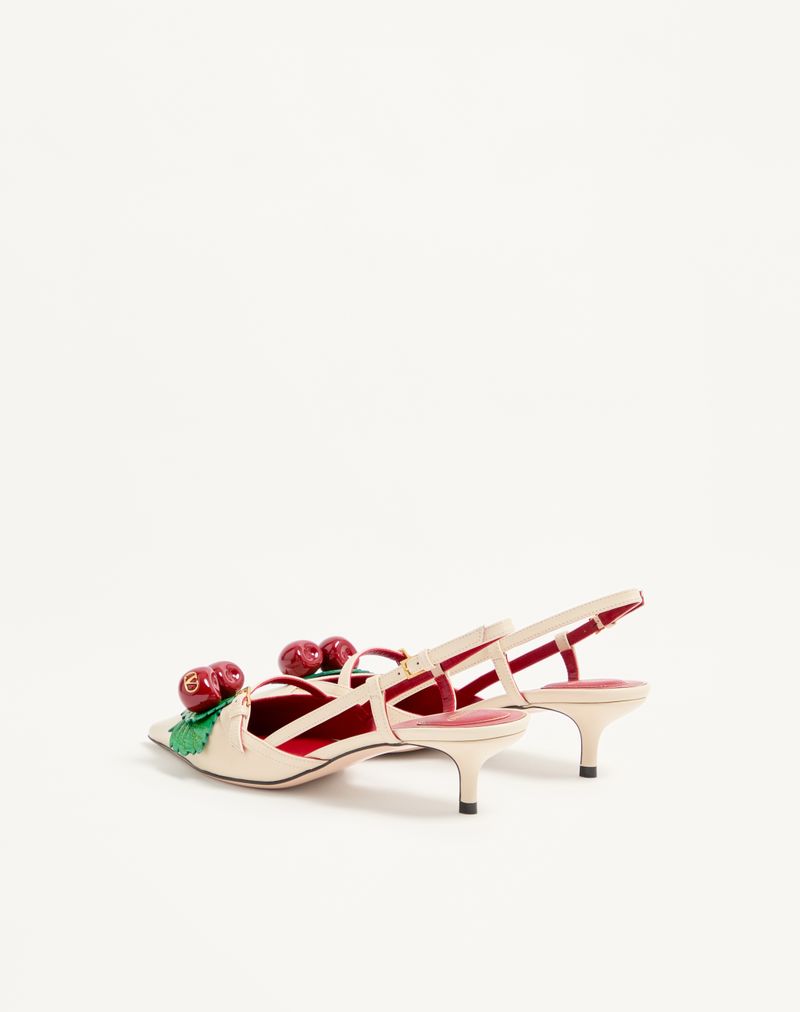Sapatos de salto slingback Cherryfic de 45 mm em pele de cabra