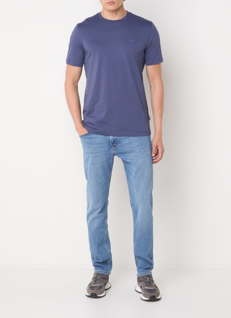 Jeansy HUGO BOSS H-Delaware, dopasowany krój, jasne pranie