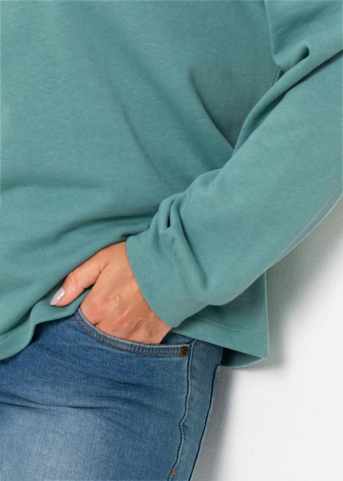 Oversized Kapuzensweatshirt aus Bio-Baumwolle