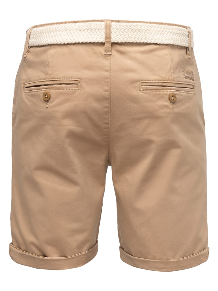 Amaci&Sons Chinoshort inkl. Gürtel BERWYN in Beige günstig kaufen