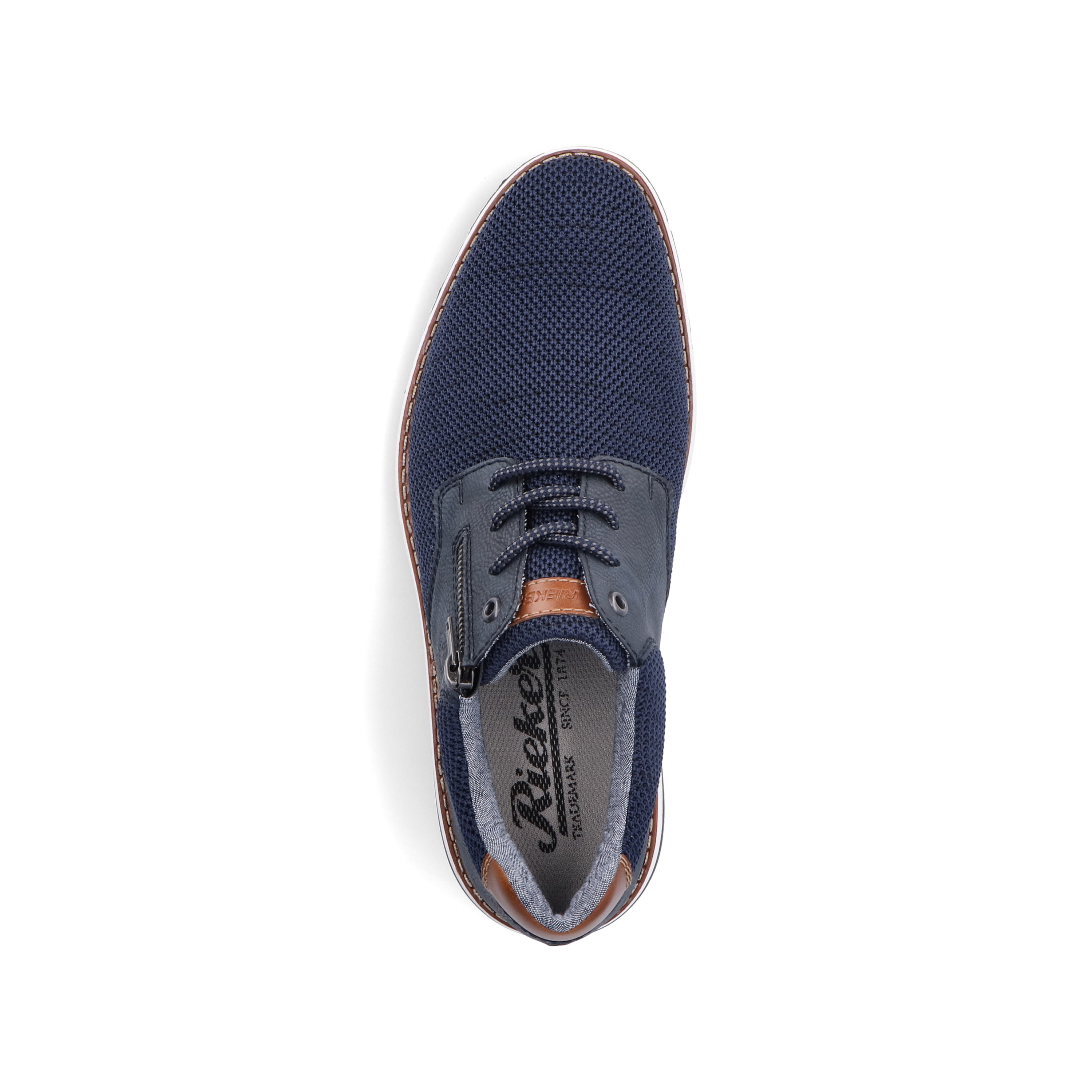 Rieker Herren Schnürschuhe azurblau
