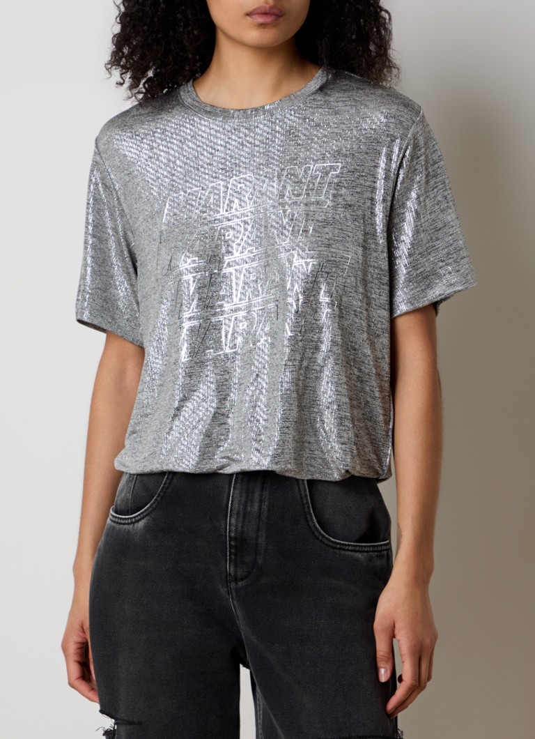 Μπλούζα Isabel Marant Zoeline με λογότυπο lurex