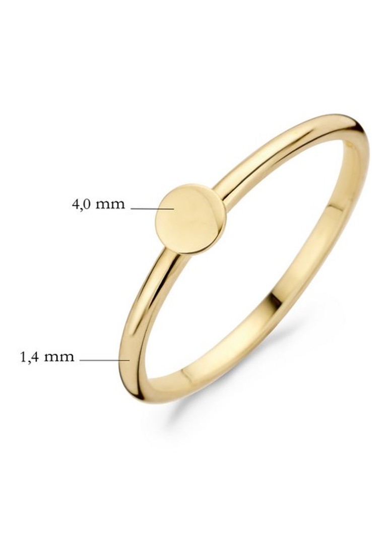 Inel Blush în aur galben de 14k 1212YGO