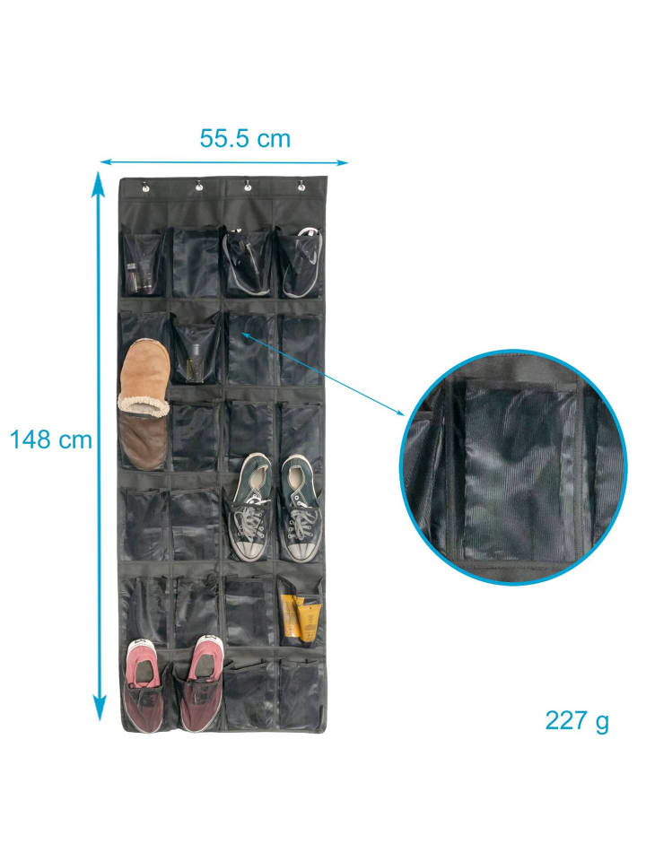 Intirilife Schuhorganizer Hängendes Schuhregal in Schwarz günstig kaufen onesize