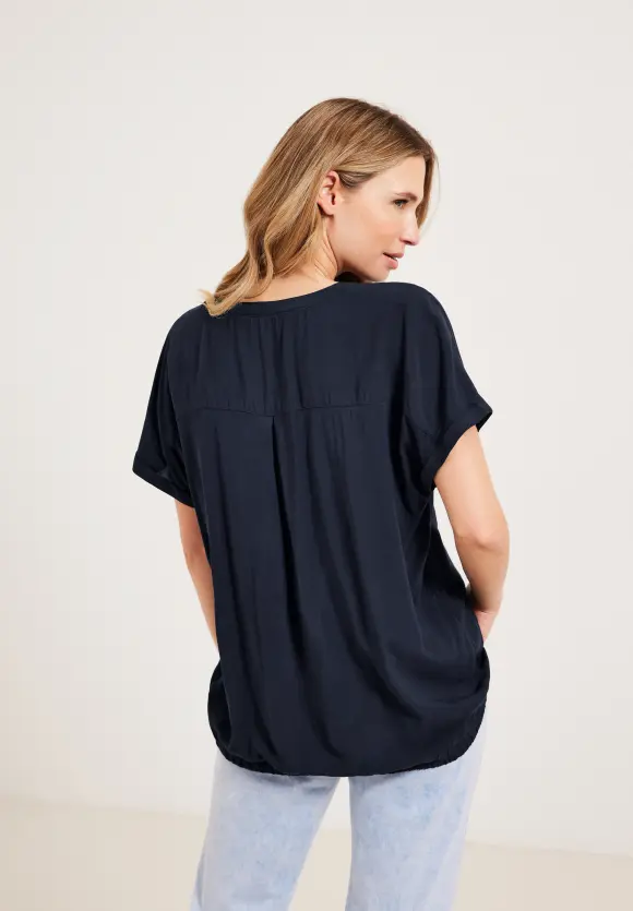 CECIL Bluse mit Elastiksaum