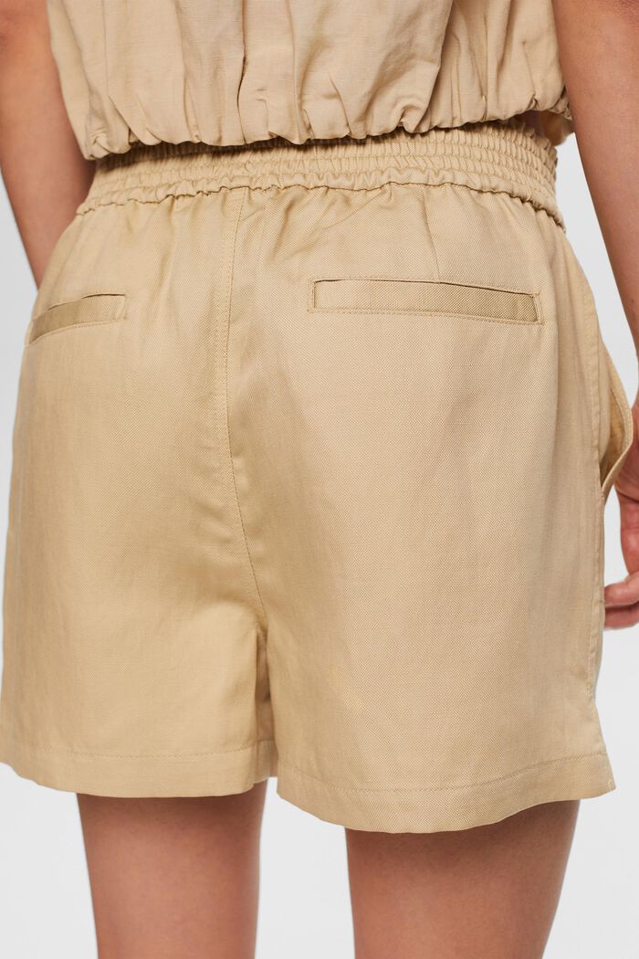 Pull-on-Shorts, Leinenmix