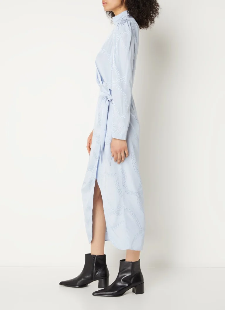 Vestido midi Kasera de HUGO BOSS con detalle anudado