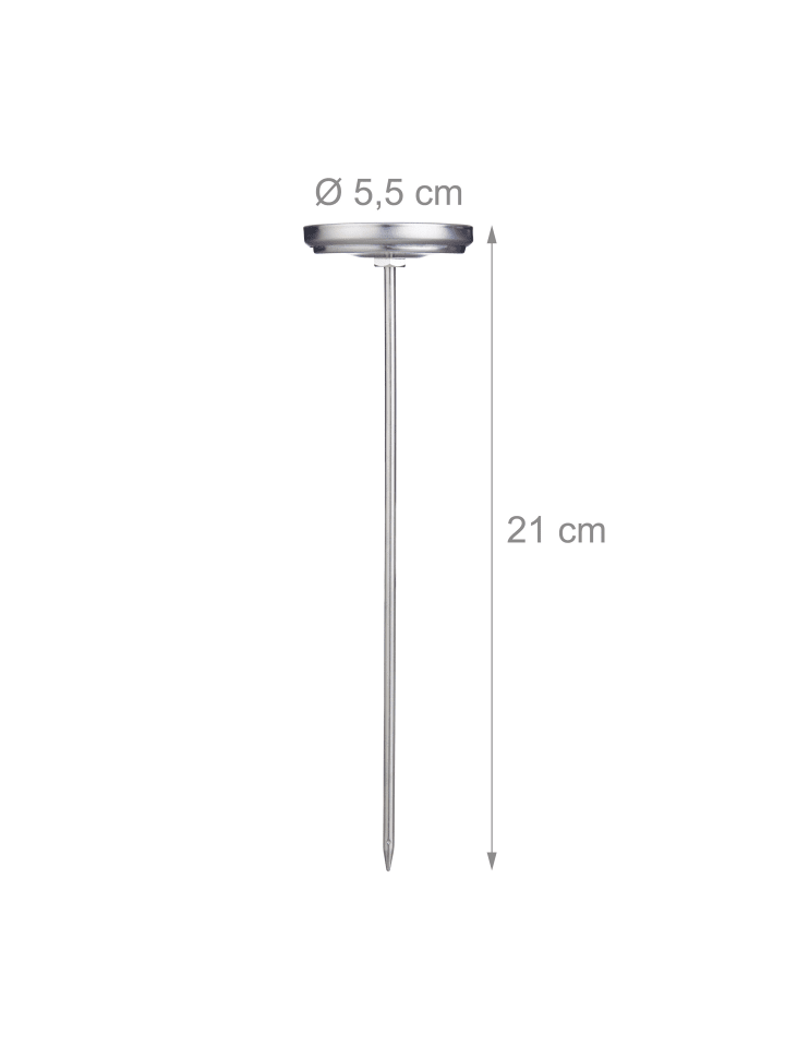 relaxdays Analoges Einstichthermometer in Silber günstig kaufen onesize