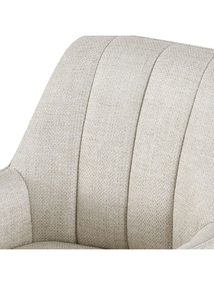 DUBI Möbel 2er-Set: Drehstuhl THOMAS-MAJA in Cremeweiß - (B)58 x (H)87 x  (T)62 günstig kaufen onesize
