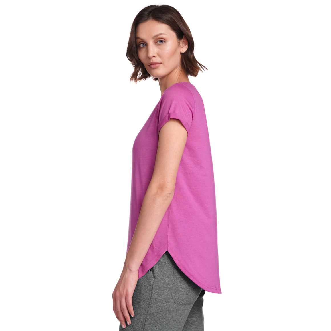 Damen Yoga-T-Shirt mit Rundhals