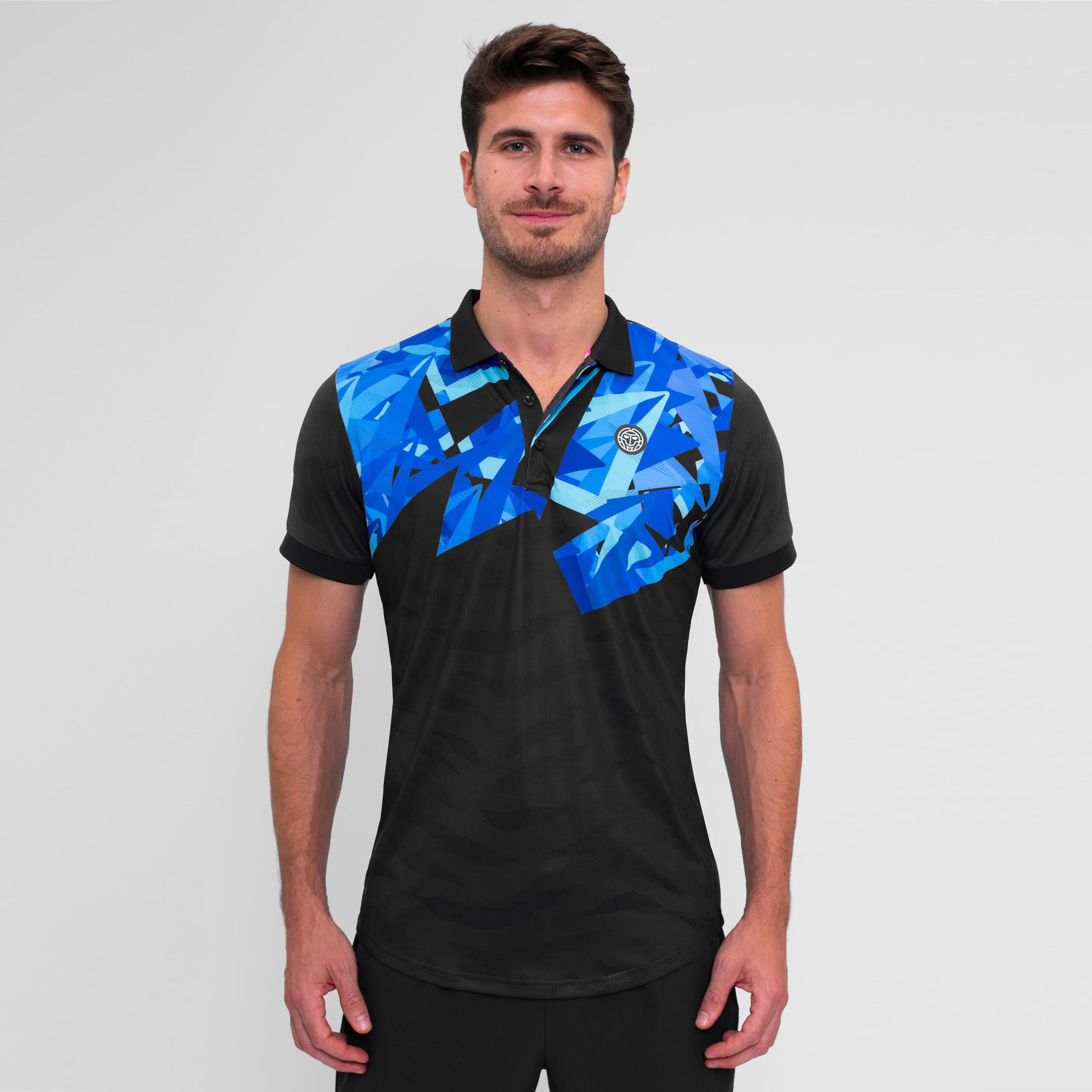 Spike Polo Herren - Dunkelgrau, Blau