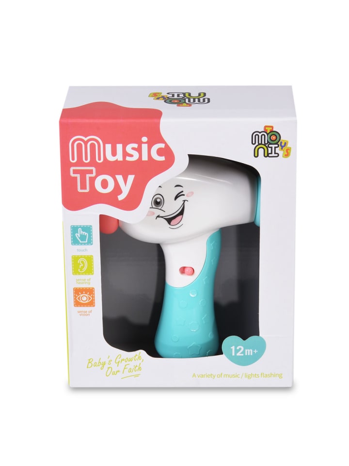 Moni Musikspielzeug Babyhammer in blau günstig kaufen onesize