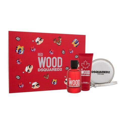 Set regalo Dsquared² in legno rosso