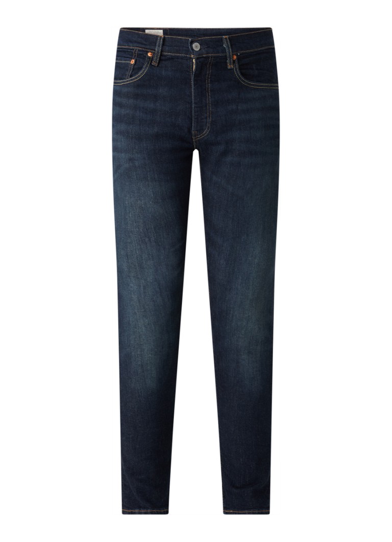 Jeansy Levi's 512 slim fit, ciemne przetarcia