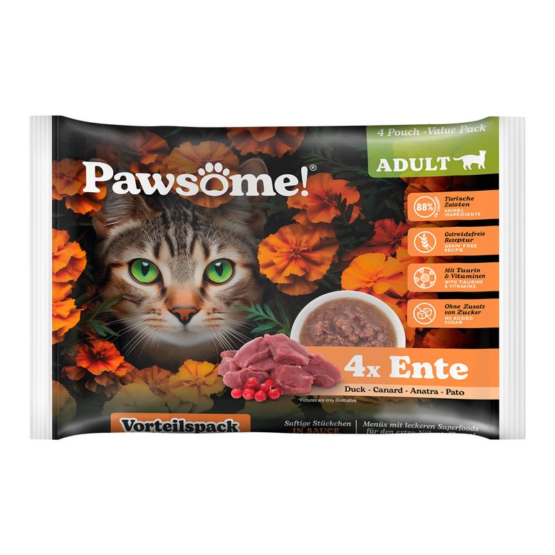 Pawsome Adult Cat 4 x 85 g zu TOP-Preisen