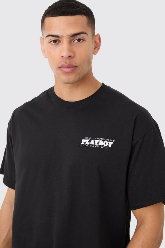 Oversize T-Shirt mit lizenziertem Playboy-Print