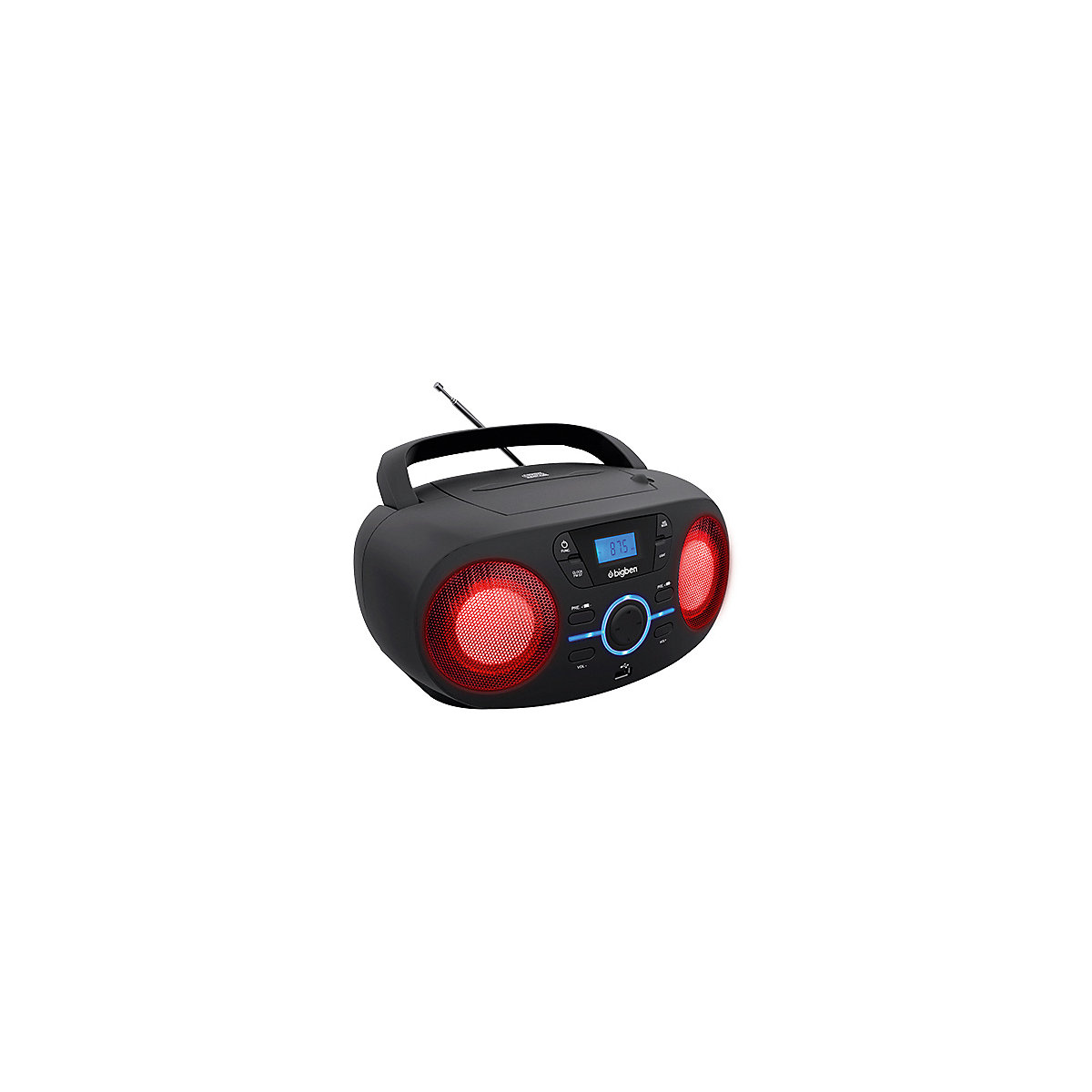 Tragbares CD/Radio mit USB schwarz