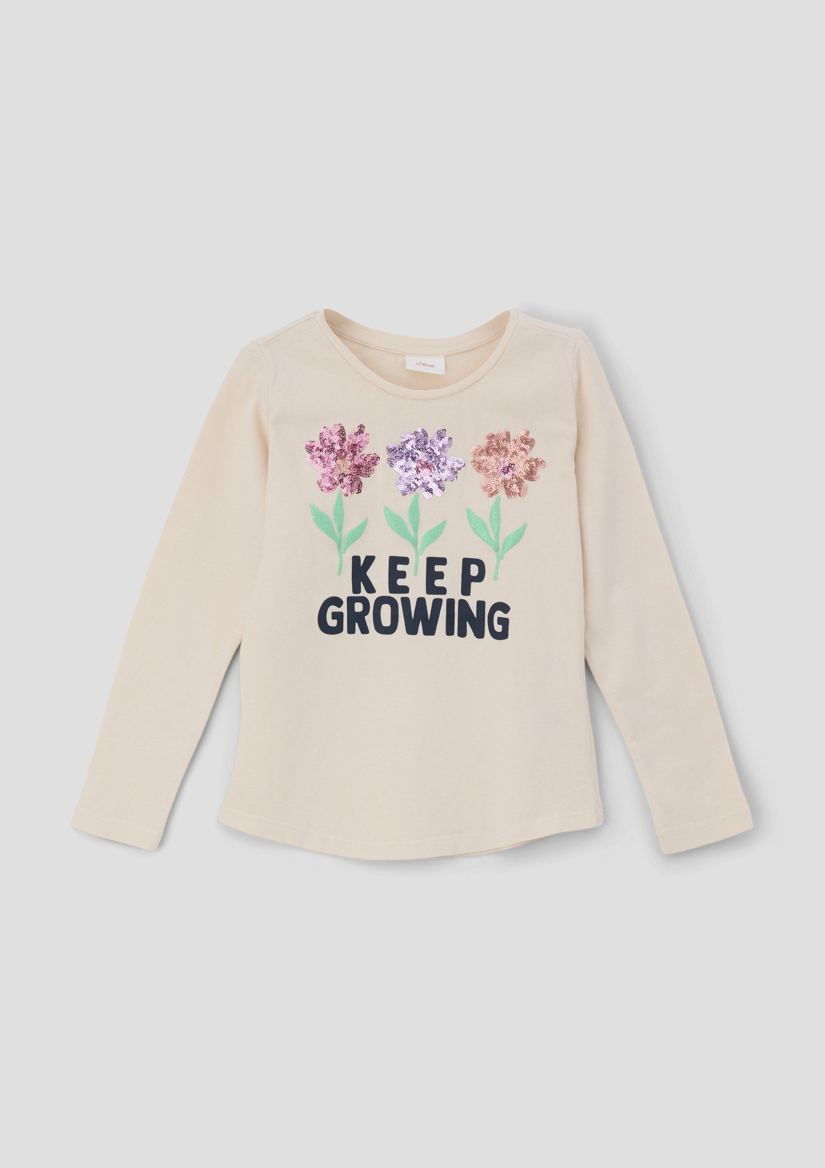 Longsleeve mit Pailetten-Details  2133832-0805