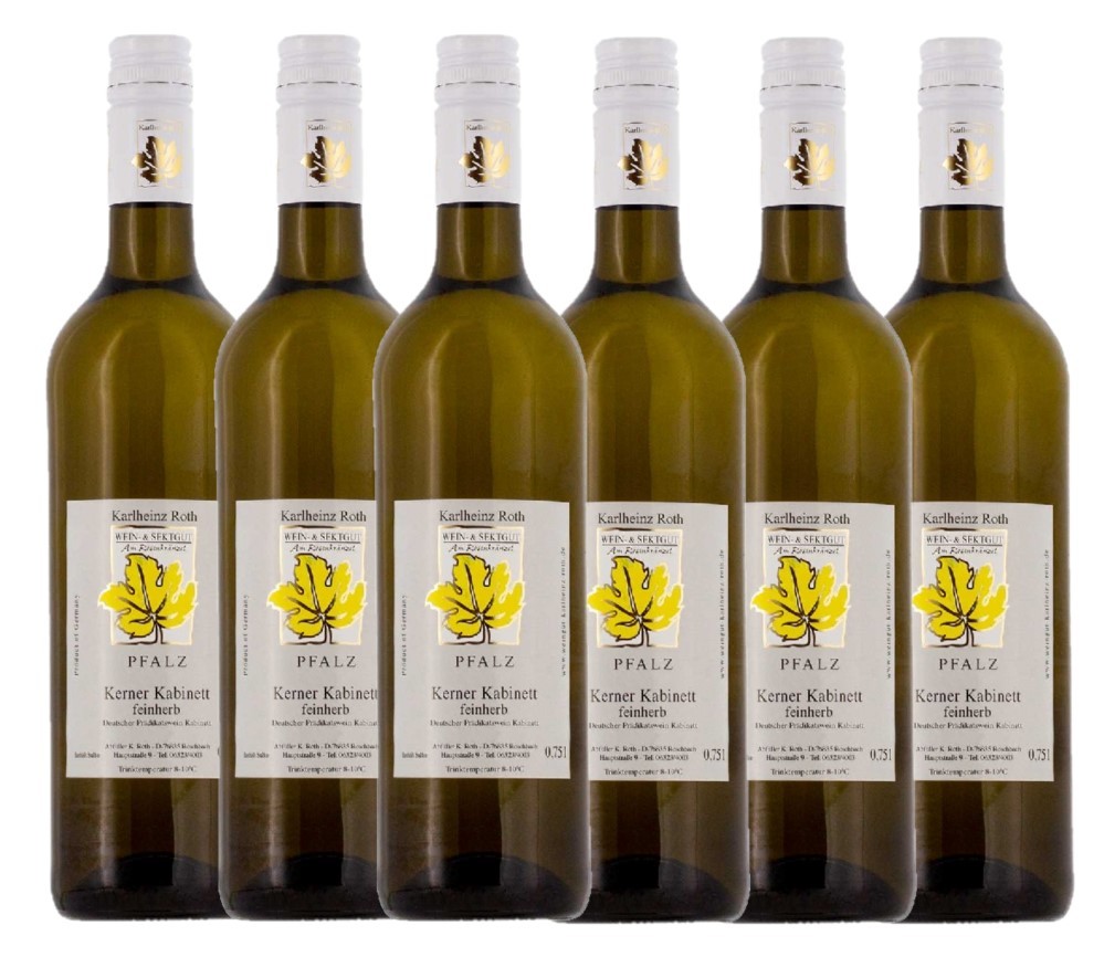 Wein- & Sektgut Karlheinz Roth Weingut Karlheinz Roth Kerner Kabinett feinherb 2023 - 6er Karton