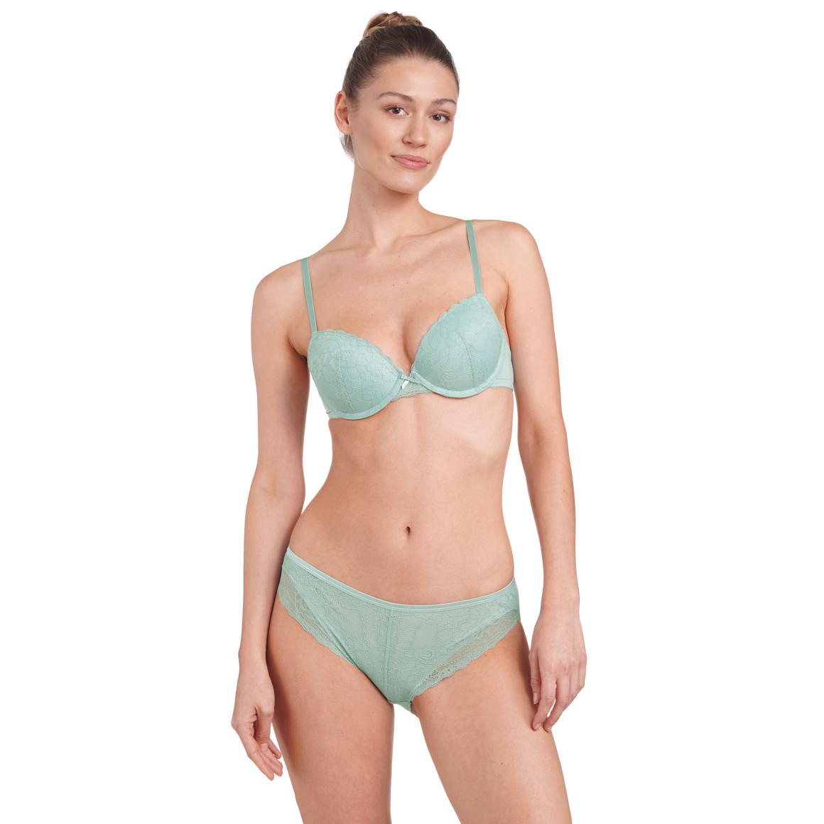 2 Damen Slips mit Spitze