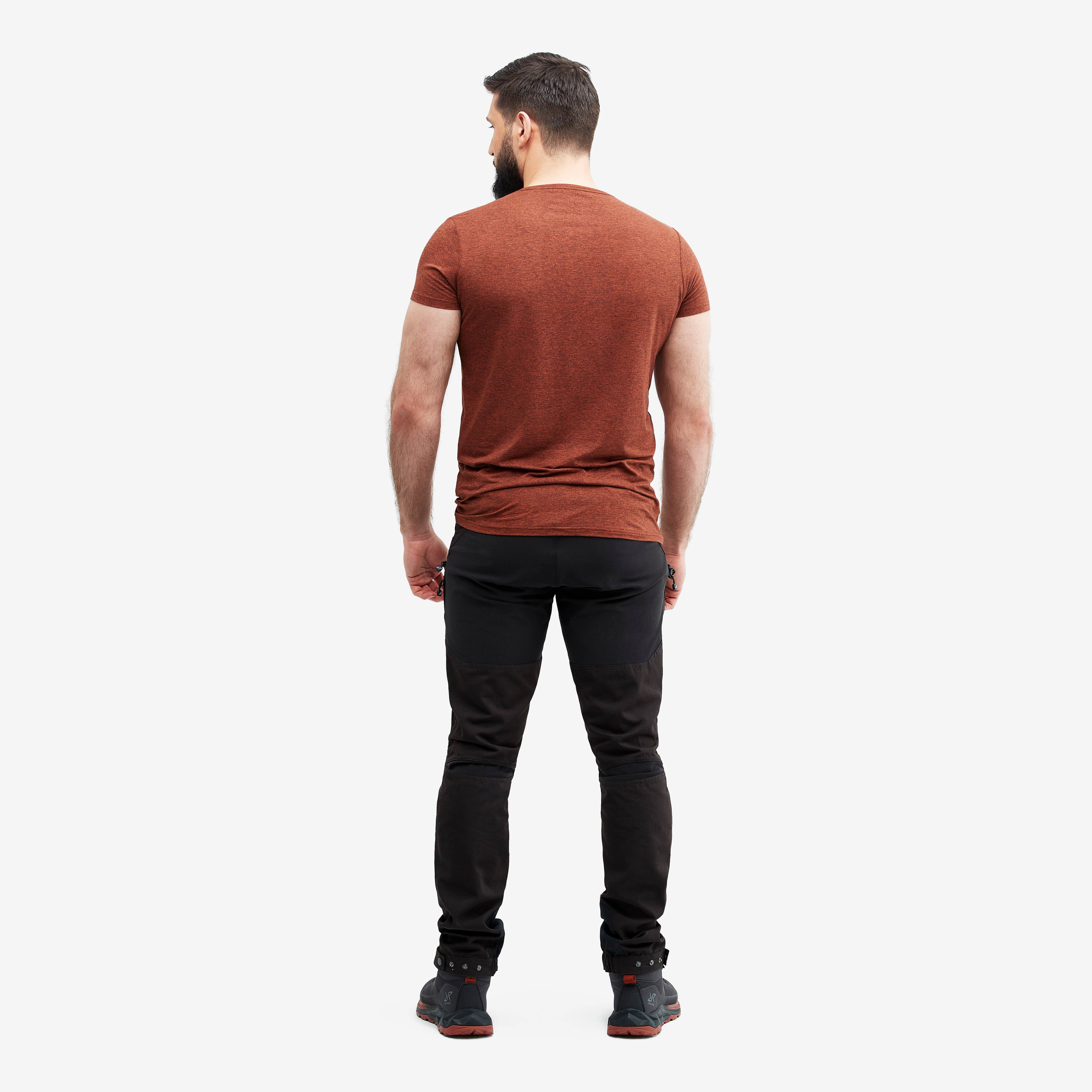 Vagabond Logo Tee Homme Rusty Orange Melange