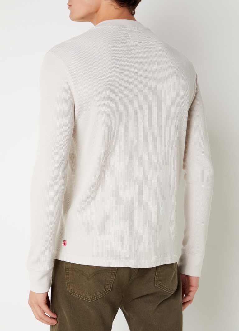 T-shirt termica Levi's Henley con maniche lunghe a coste