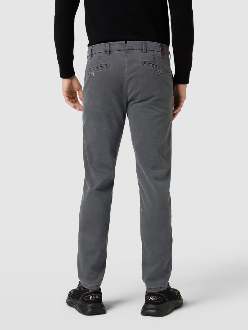 Stoffhose mit Knopfverschluss in anthrazit