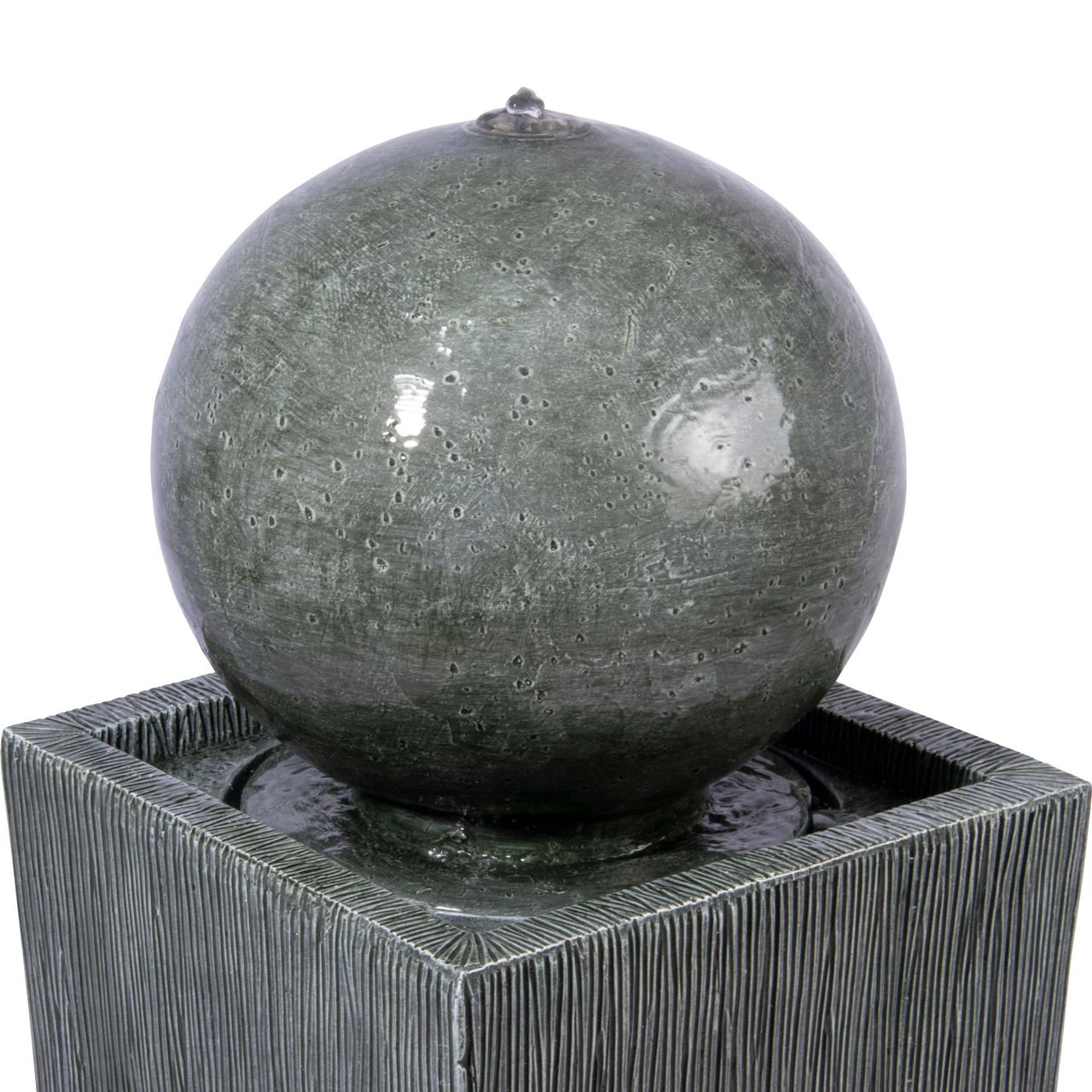 dobar Gartenbrunnen „Apollon“ mit Solar-Panel Wasserspiel