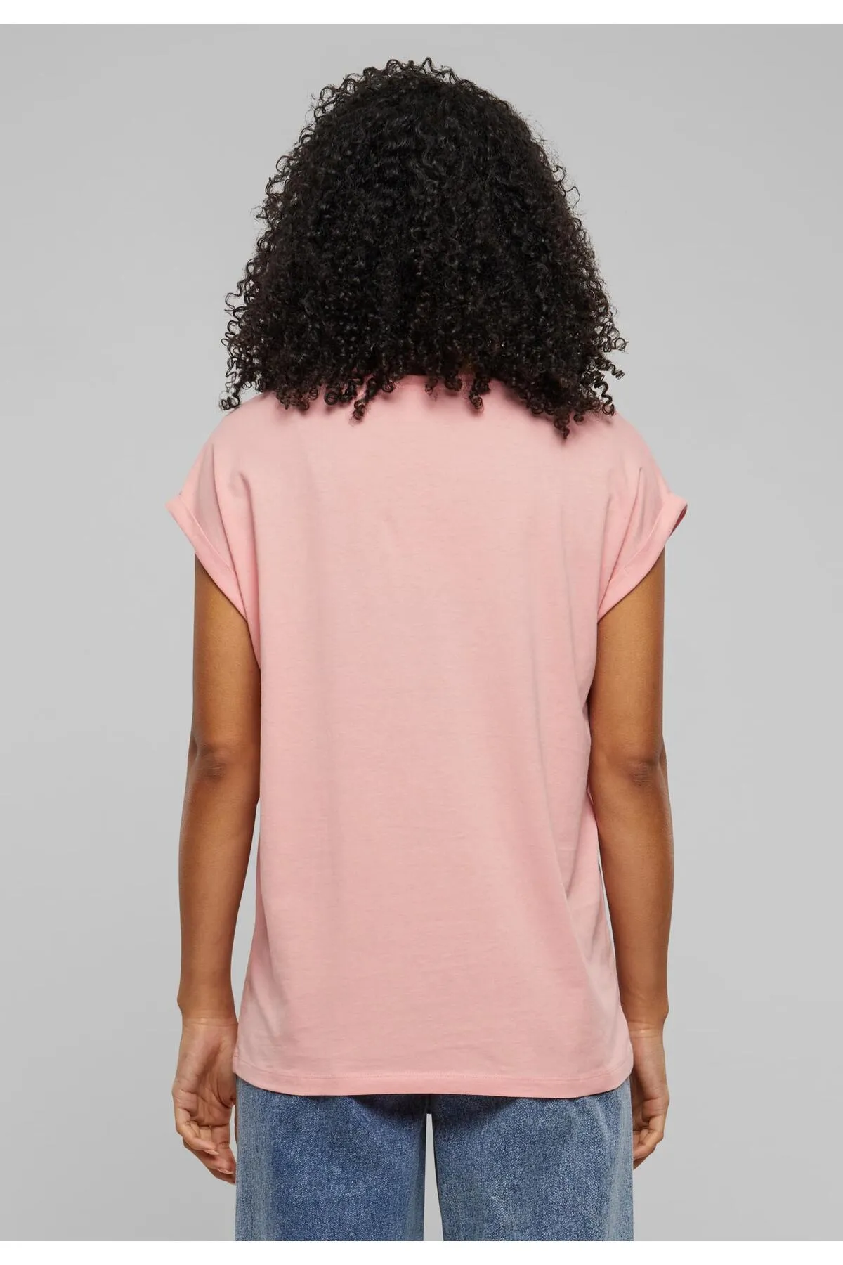 Urban Classics  Damen T-Shirt mit verlängerter Schulterpartie für Damen