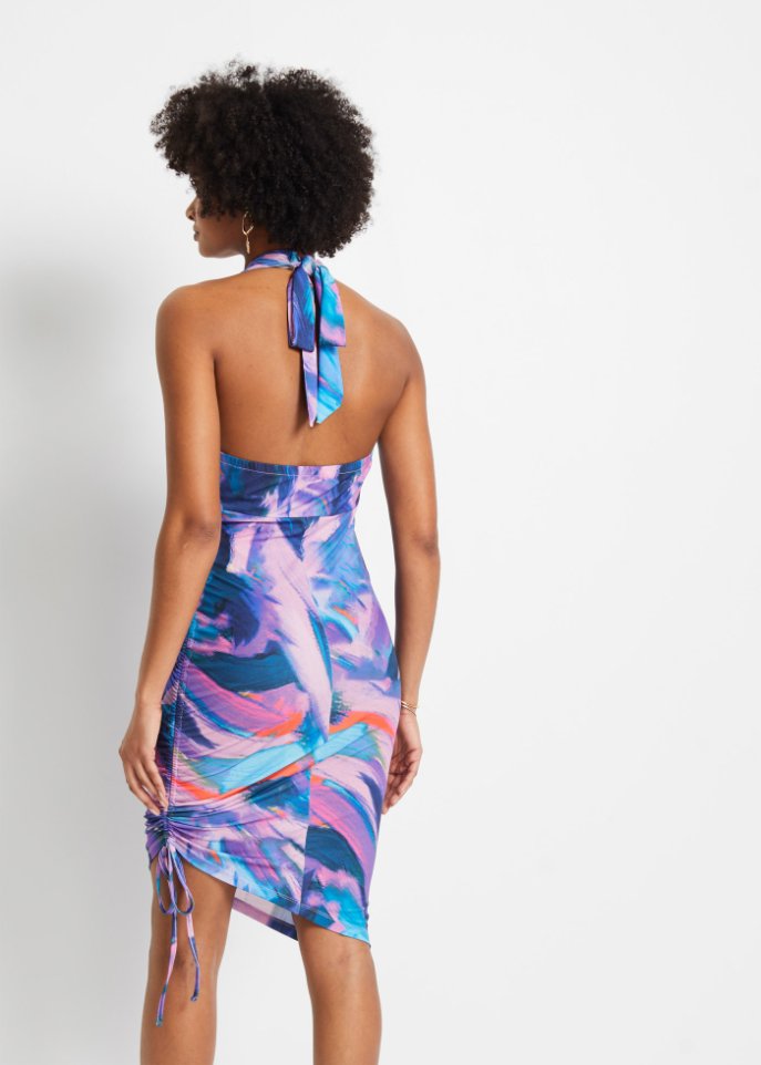 Neckholder-Kleid mit Cutout